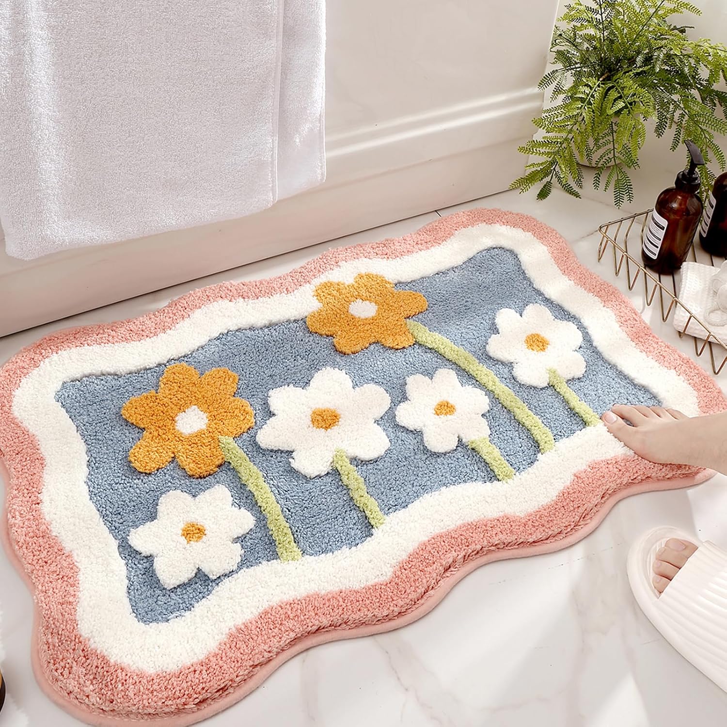 Quick Dry Diatomite Bath Mat - حمام حصيرة عدم الانزلاق لينة فو