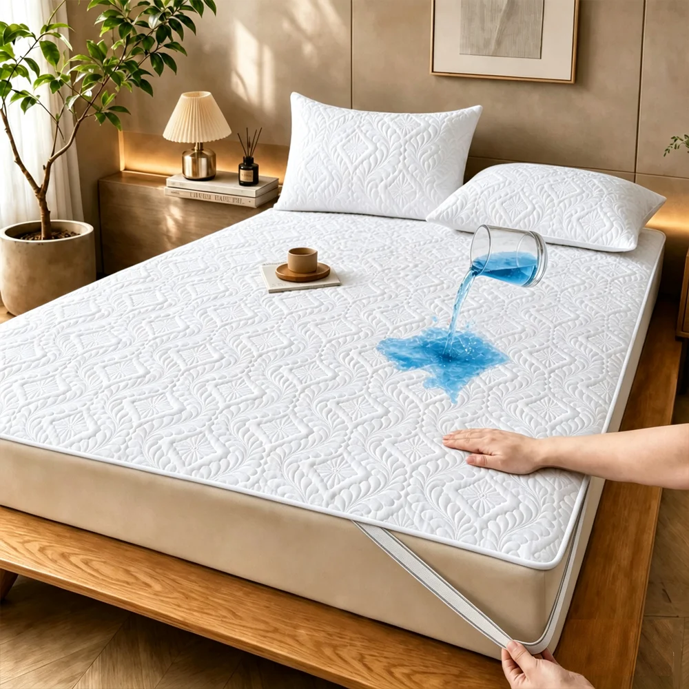 Waterproof Mattress Protector Breathable - قطعة واحدة من واقي المرتبة المرن