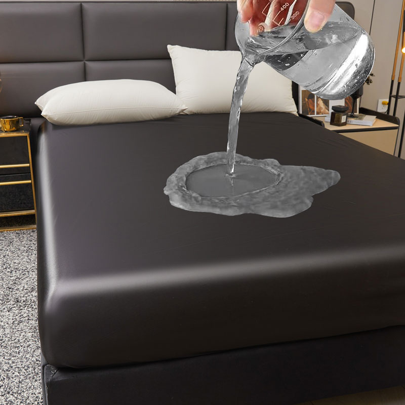 Fitted Bed Sheets Deep Pocket - واقي مرتبة فاخر 100% مقاوم للماء،