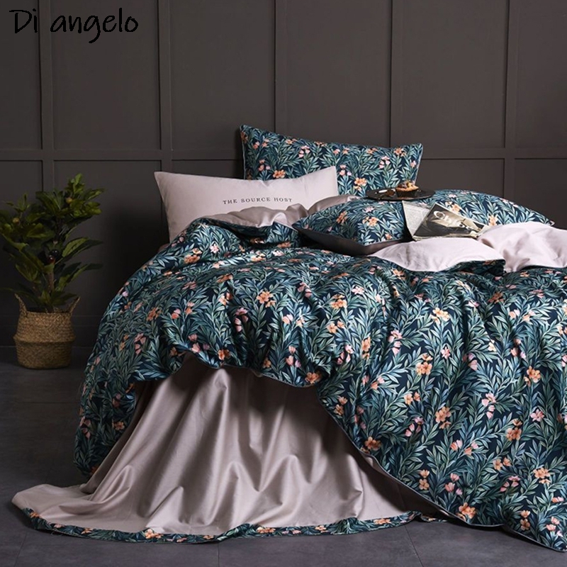 600TC القطن المصري RU أوروبا R - مراجعة Aesthetic Floral Duvet Cover وسعره
