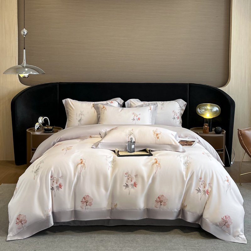 طقم أغطية سرير مطبوع بالزهور ف - مراجعة Aesthetic Floral Duvet Cover وسعره