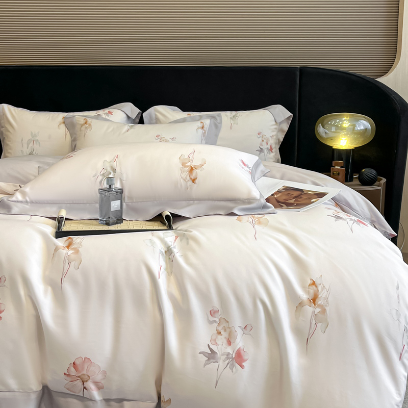 طقم أغطية سرير مطبوع بالزهور ف - مراجعة Aesthetic Floral Duvet Cover وسعره