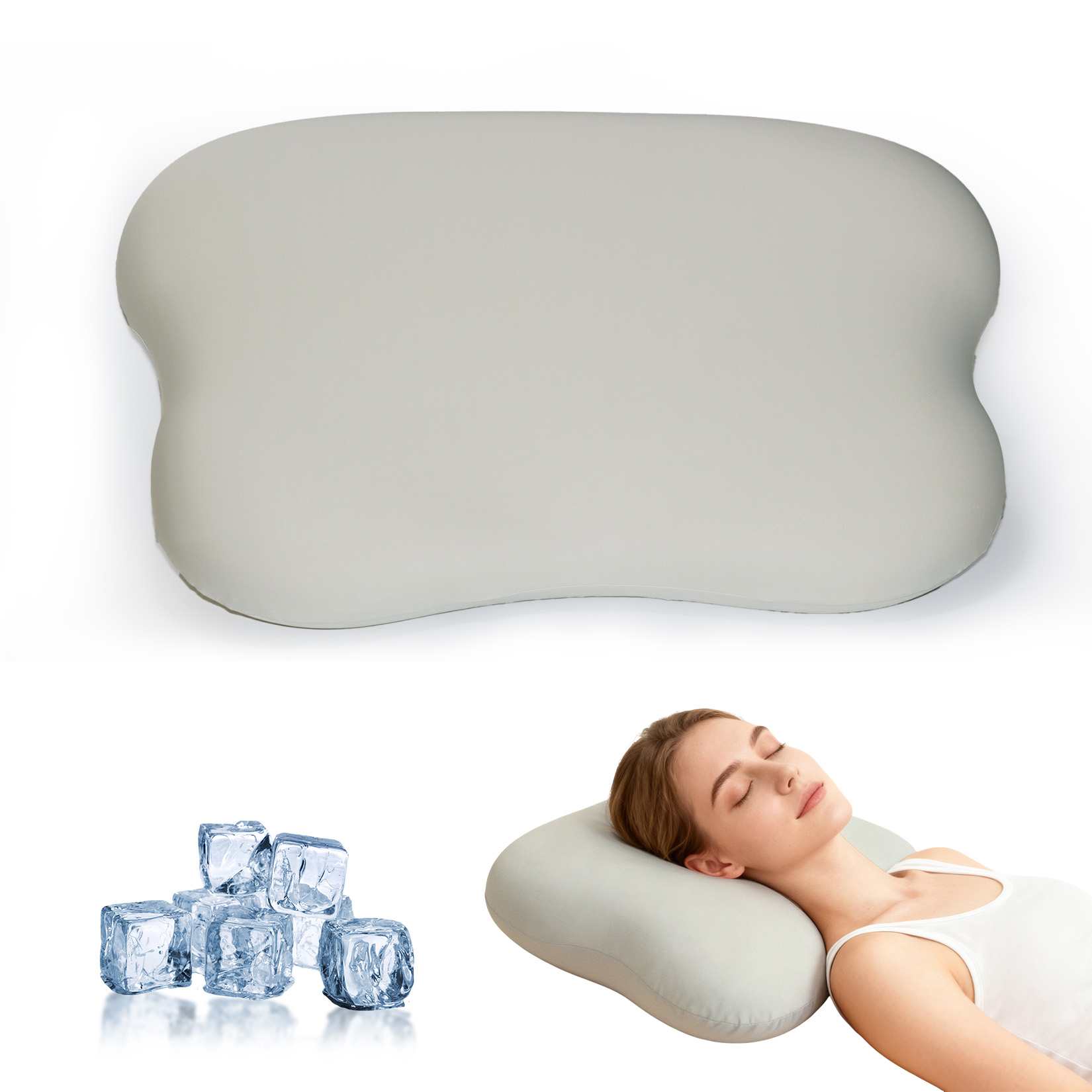 وسادة رقبة لتخفيف آلام الرقبة  - مراجعة Memory Foam Orthopedic Pillow Neck Pain وسعره